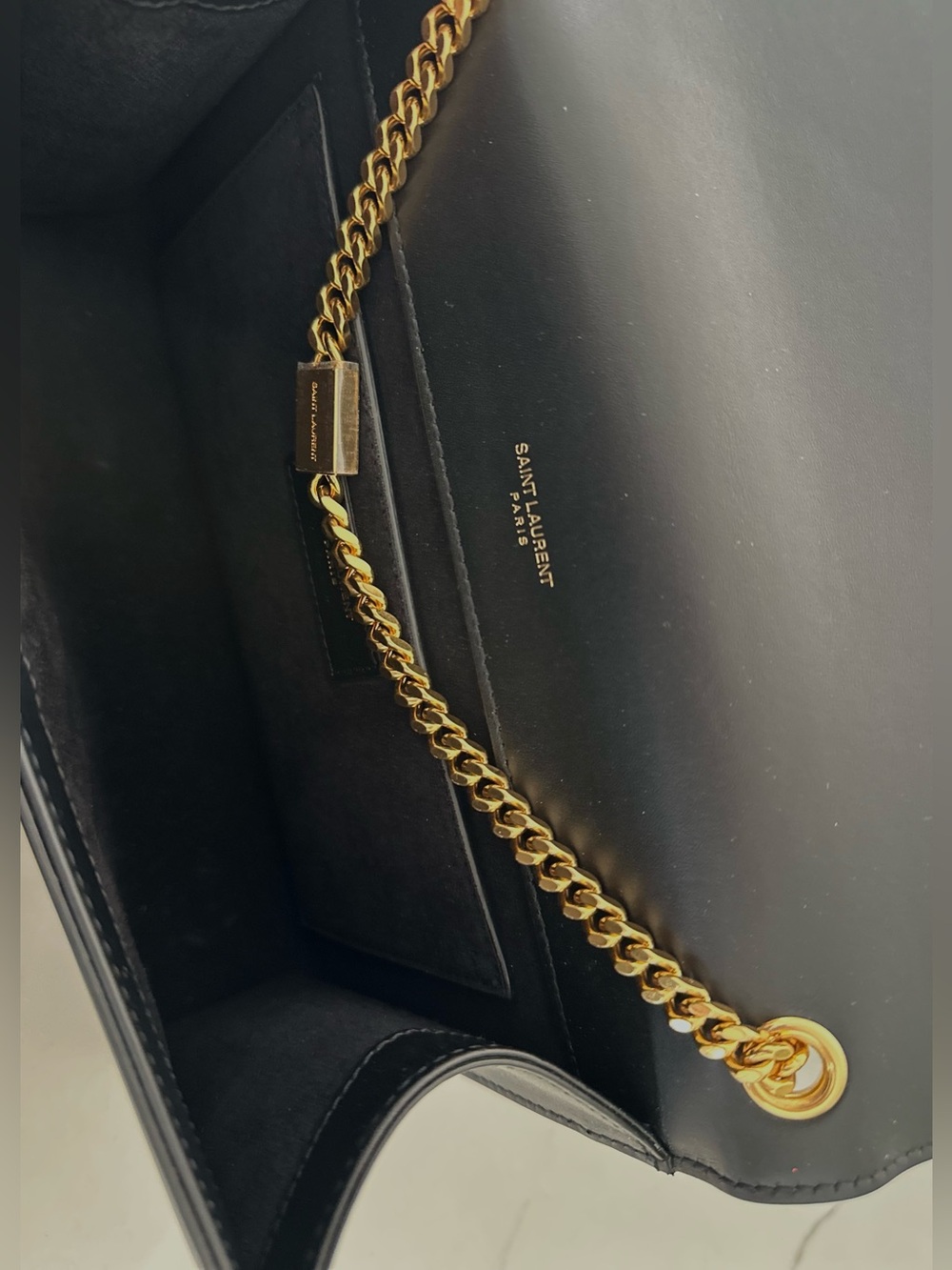 Saint Laurent Kate Medium Chain Bag, Leather Crossbody with Gold Tassel - Picture 7 of 14